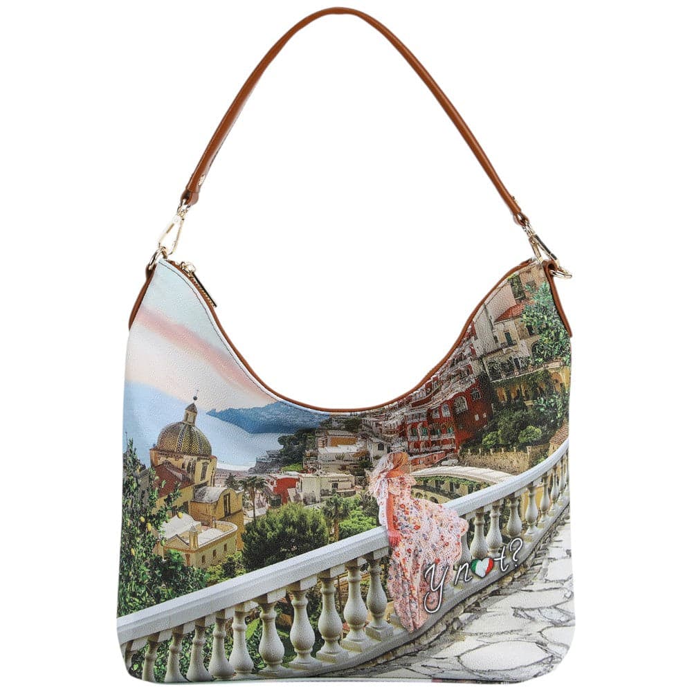 YNot borsa hobo bag stampa Drimming Coast YES618S5