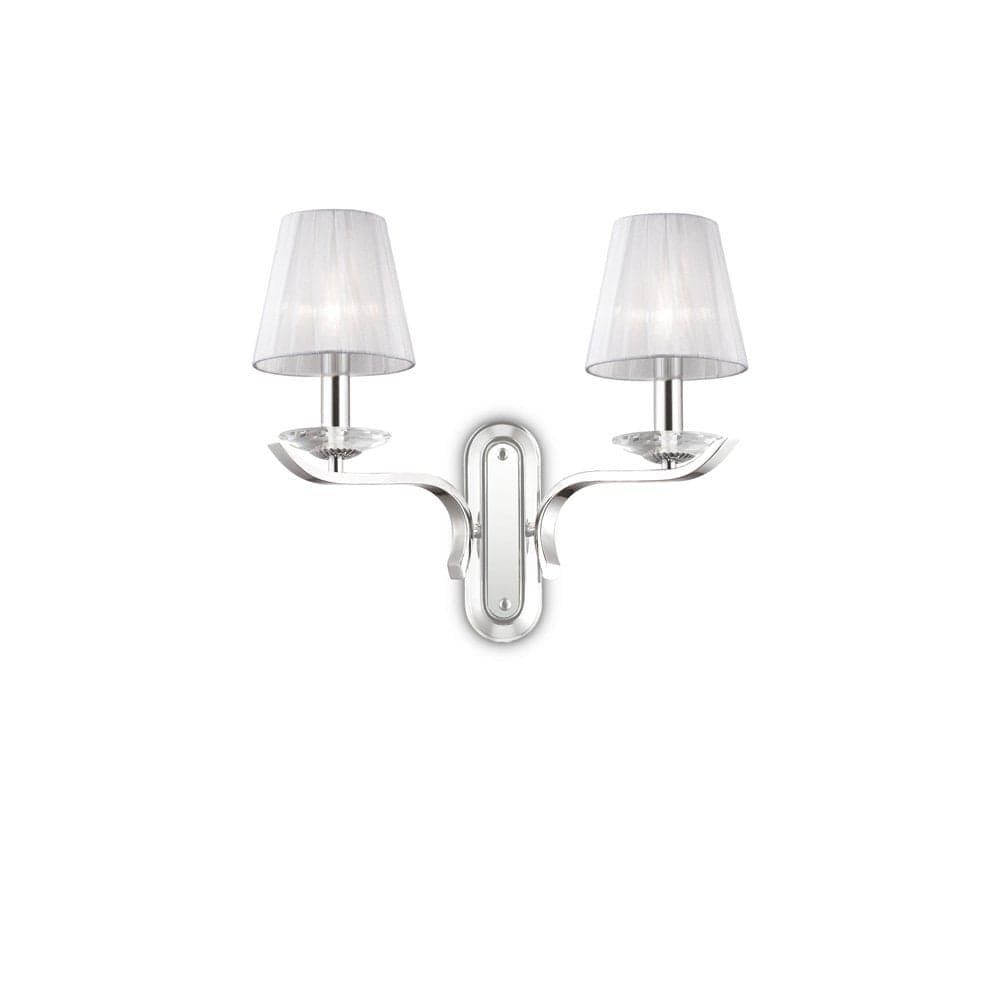 Applique Classica Pegaso Metallo Bianco 2 Luci E14 in Applique LuceArt - Montecorvino Pugliano, commercioVirtuoso.it