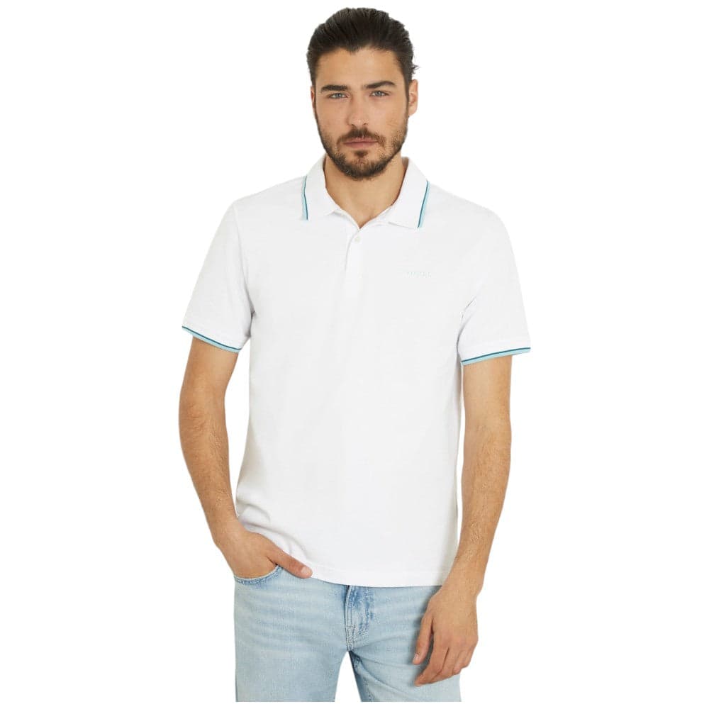 Guess maglietta polo bianca Lyle M4GP60 K7O64 Polo Guess