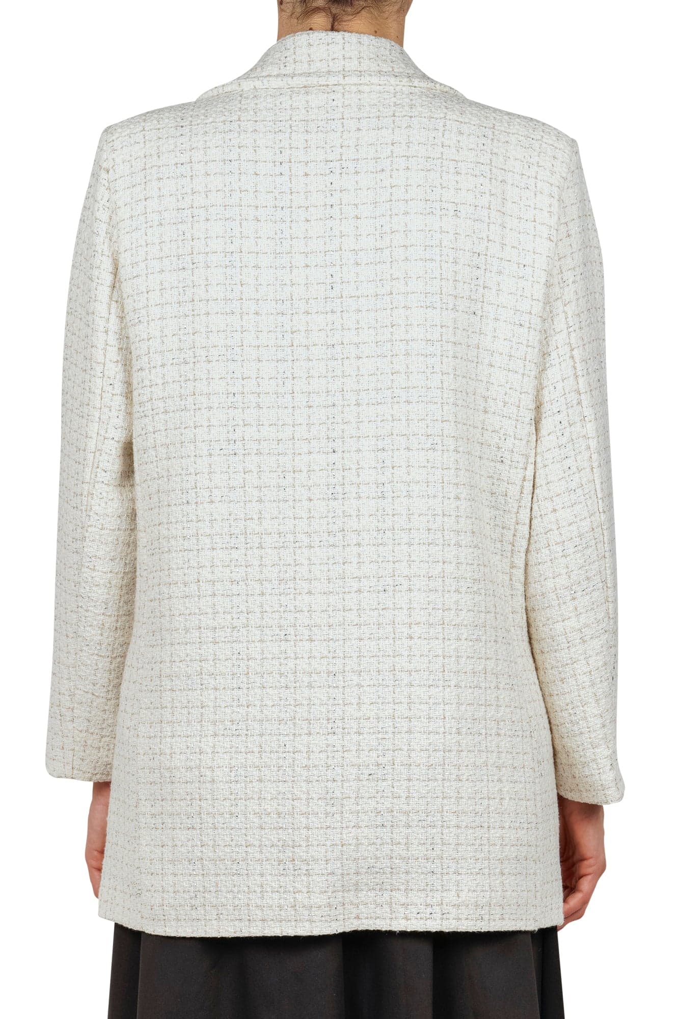 LA FEMME BLANCHE La Femme Blanche - Giacca - 451492 - Panna/Argento da donna in Giacche da abito e blazer Drestige - Casamassima, commercioVirtuoso.it
