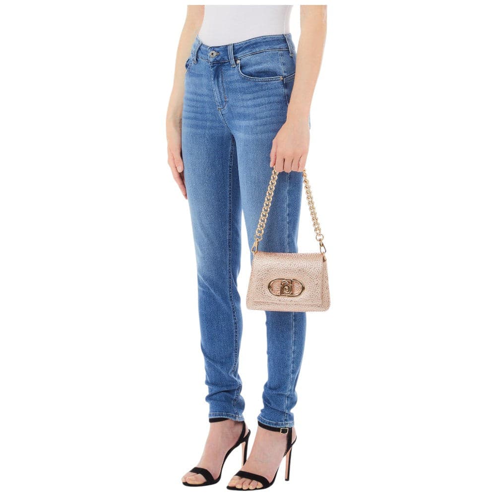 Liu Jo borsa a tracolla cipria crossbody con strass LaPuffy AA5269T0374 Borse Liu Jo