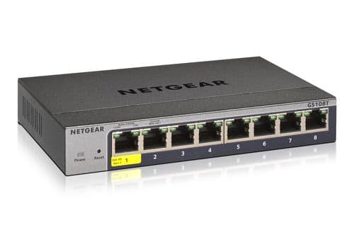 Netgear gs108tv3 gestito l2 gigabit ethernet (10/100/1000) grigio - GS108T-300PES