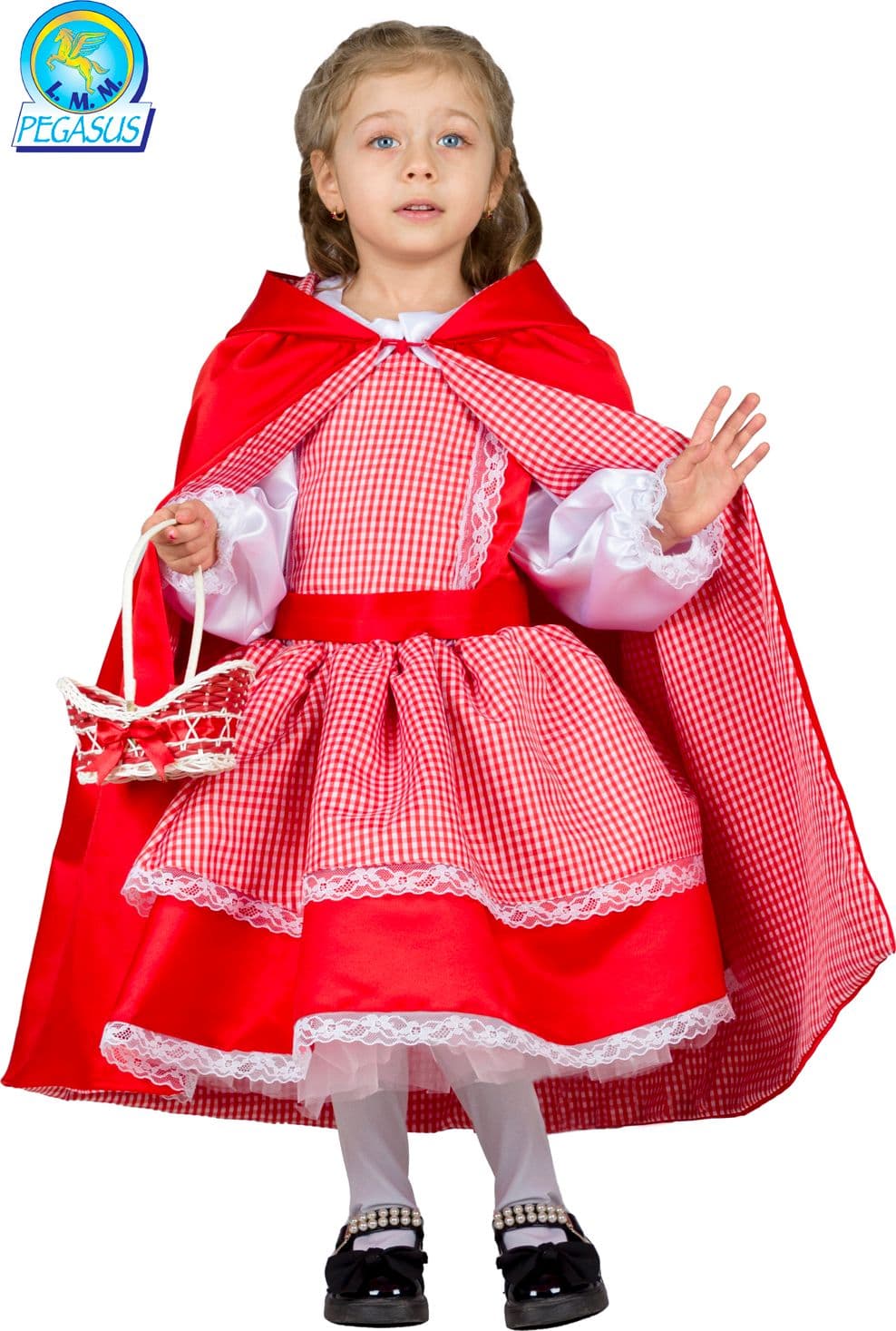 COSTUME CARNEVALE CAPPUCCETTO ROSSO DALLA 3° ALLA 5° - PEGASUS 0609 in Bambini Falco Biancheria - Parete, commercioVirtuoso.it