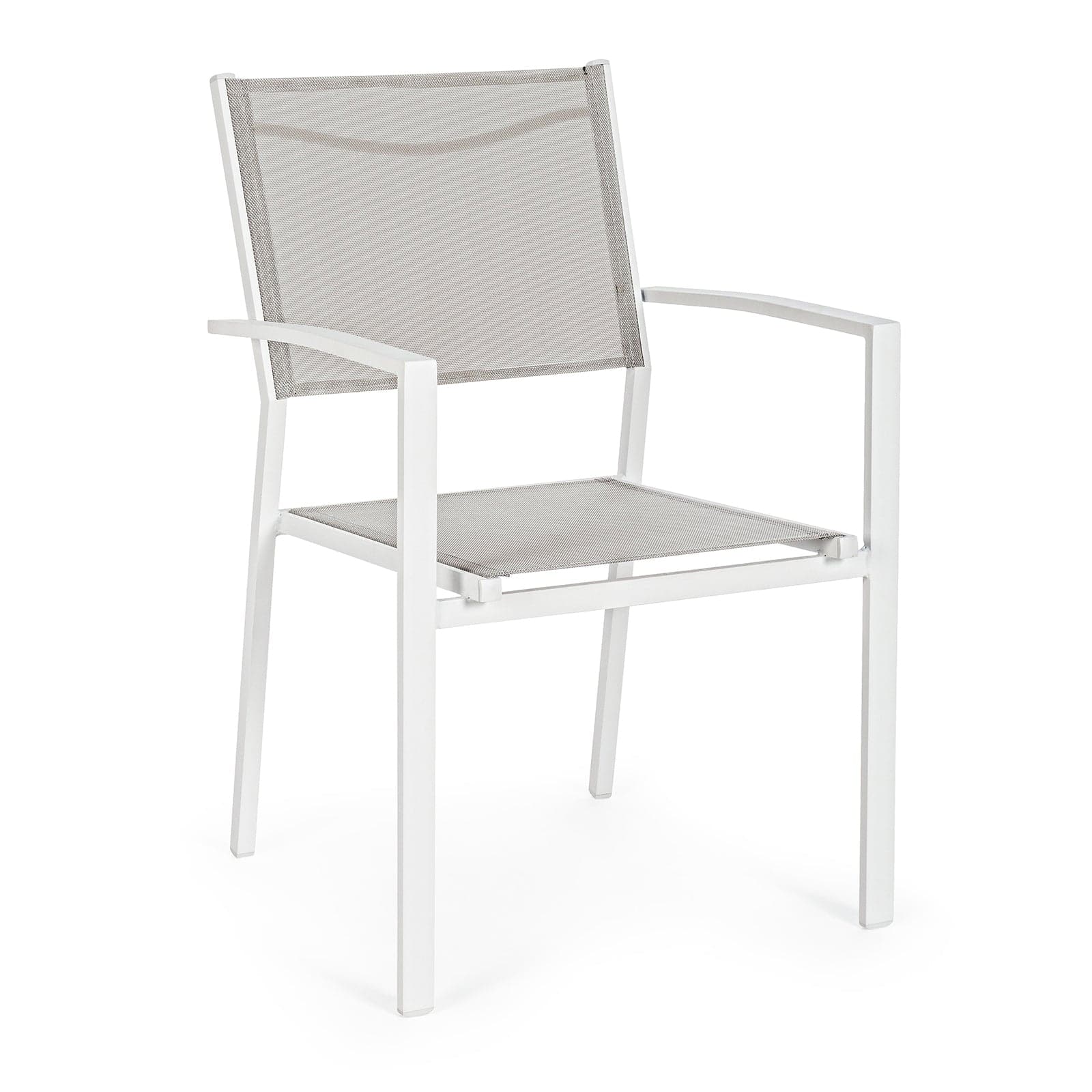 Poltrona "Hilde" struttura in alluminio verniciato e texilene per giardino e veranda - 14