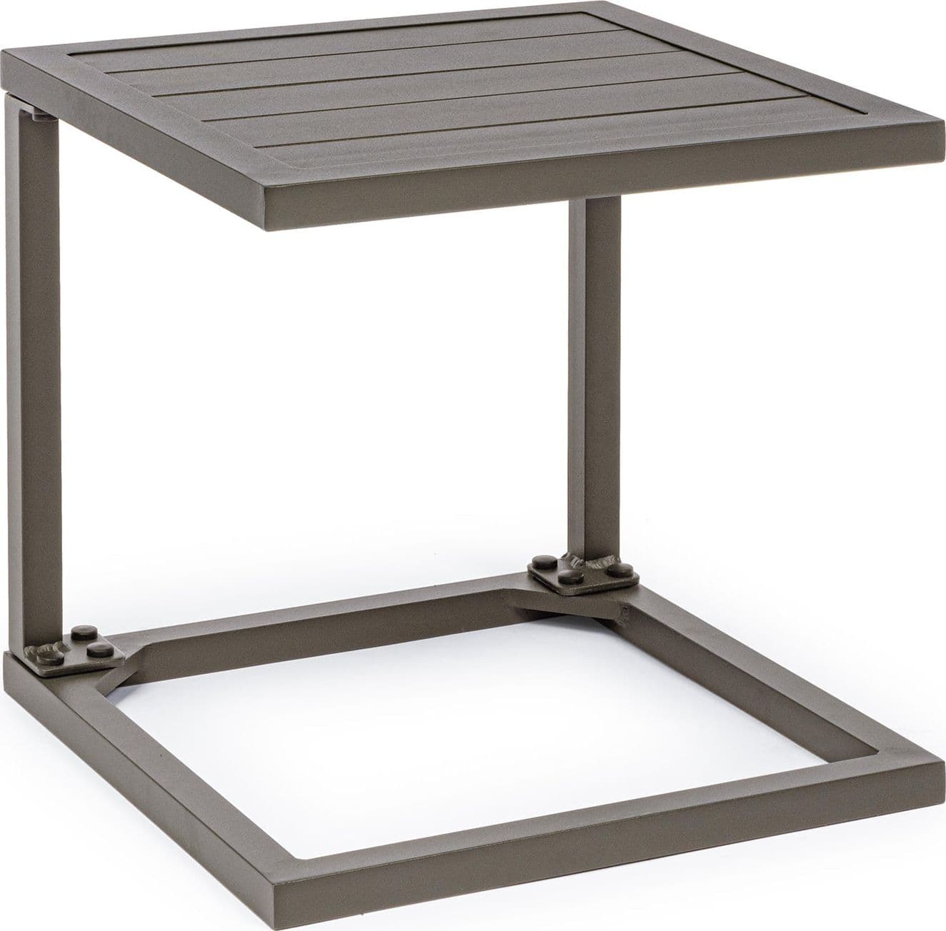 Tavolino da caffe "Hilde" per lettino da esterno e giardino 40 cm in alluminio - 16