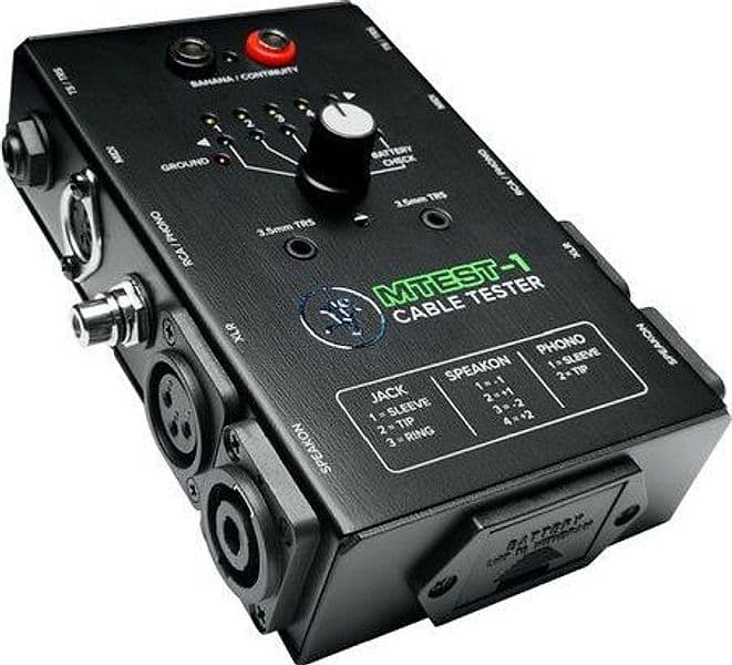 Tester mackie mtest 1 per cavi audio black