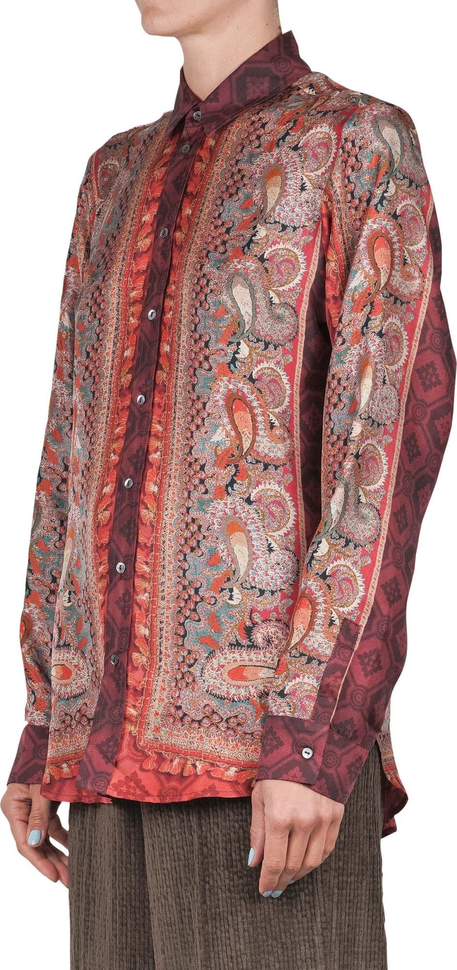 PIERRE-LOUIS MASCIA Pierre-Louis Mascia - Camicia - 460172 - Fantasia Bordeaux da donna in Bluse e camicie Drestige - Casamassima, commercioVirtuoso.it