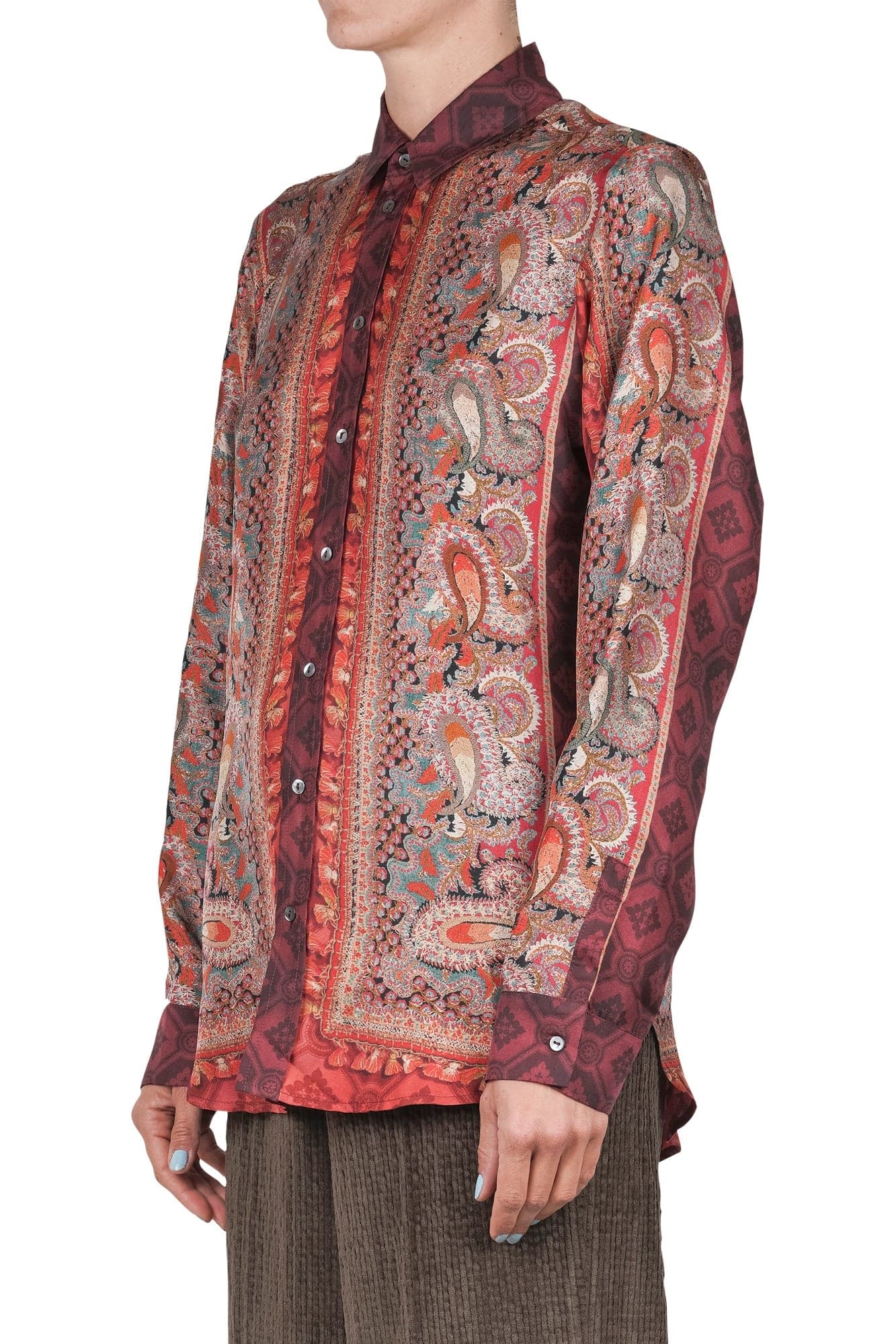 PIERRE-LOUIS MASCIA Pierre-Louis Mascia - Camicia - 460172 - Fantasia Bordeaux da donna in Bluse e camicie Drestige - Casamassima, commercioVirtuoso.it