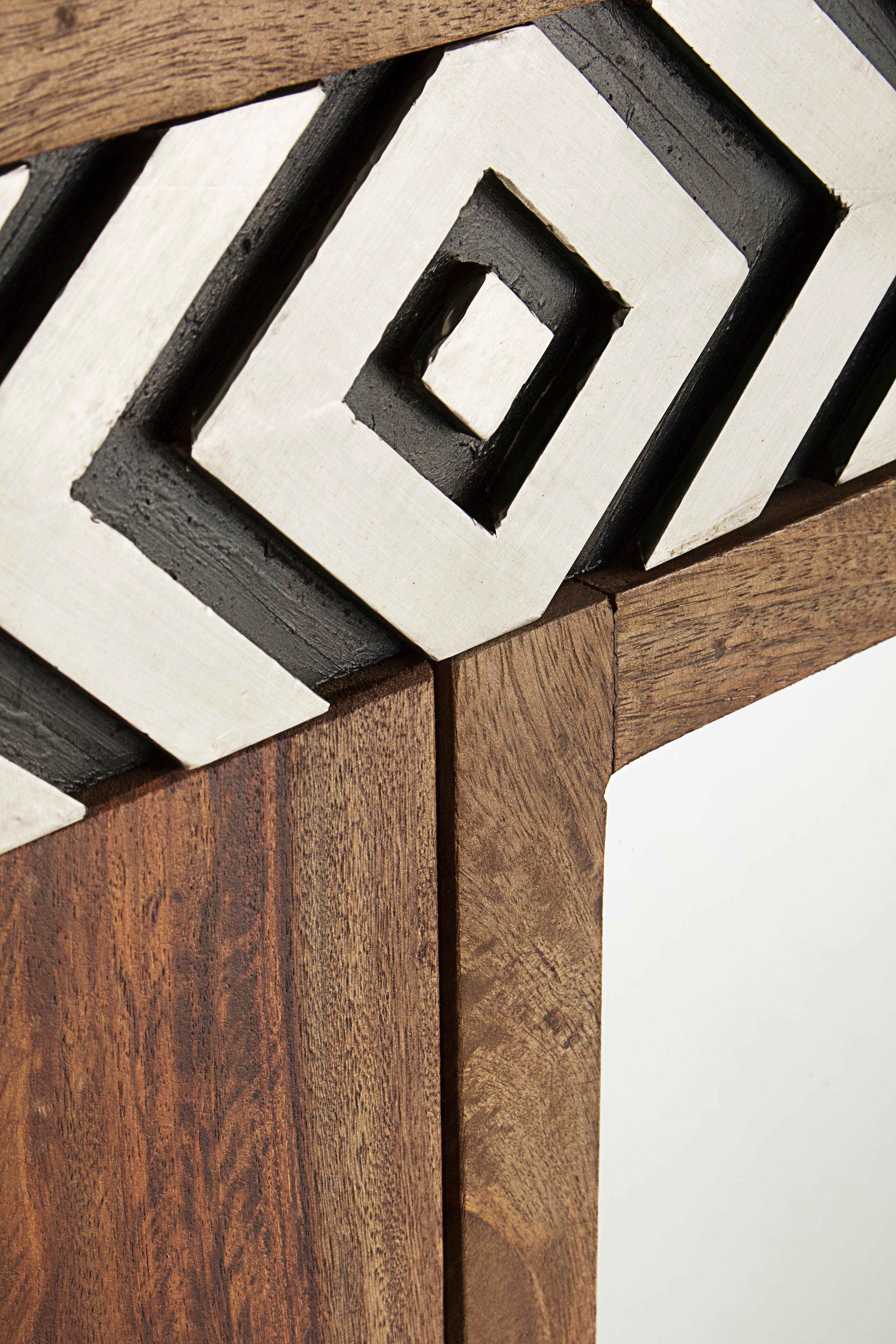 Specchio con cornice in legno "Dhaval" h 100a - 4b - 70 cm in Specchi da parete Decor Space - Altamura, commercioVirtuoso.it