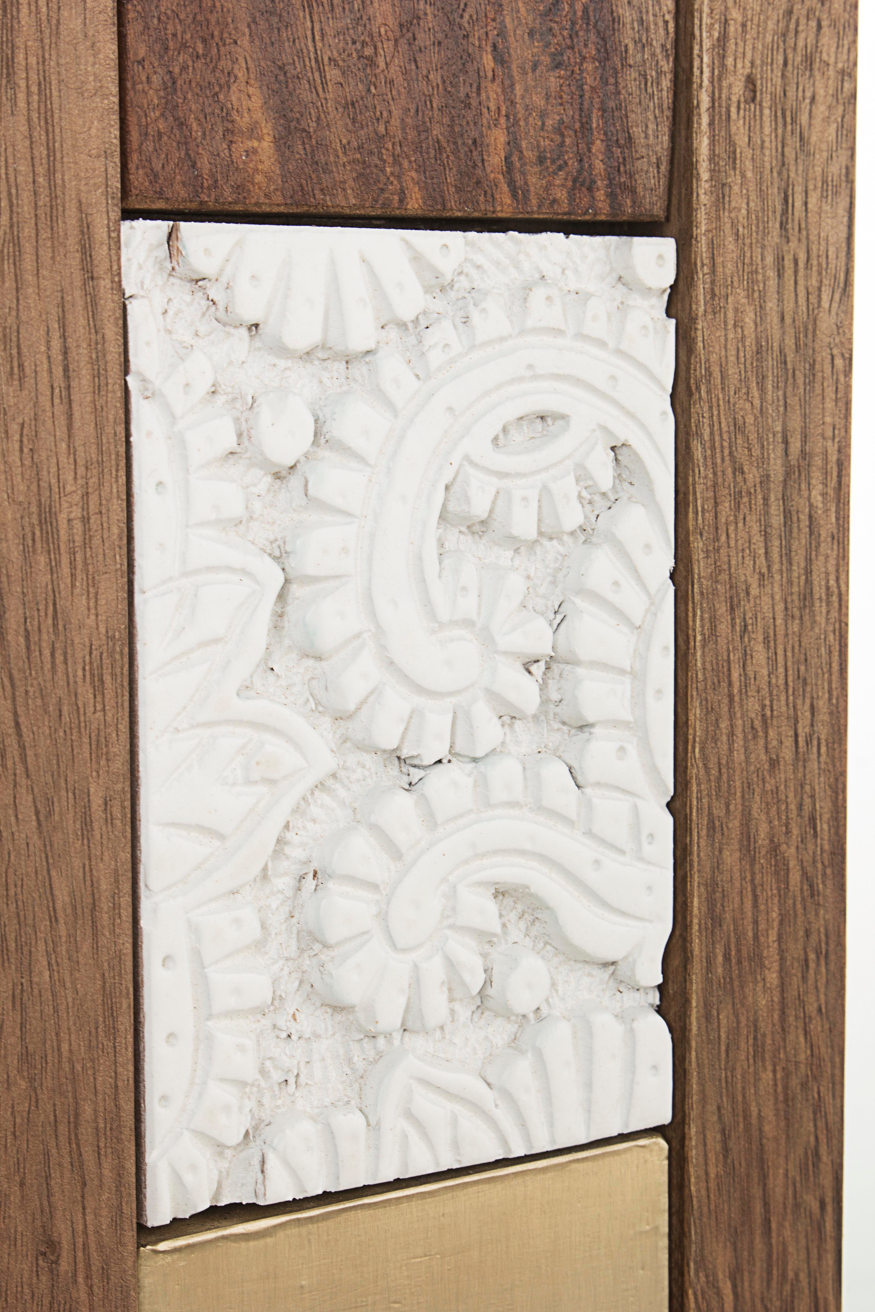 Specchio con cornice in legno "Dhaval" h 100a - 4b - 70 cm in Specchi da parete Decor Space - Altamura, commercioVirtuoso.it