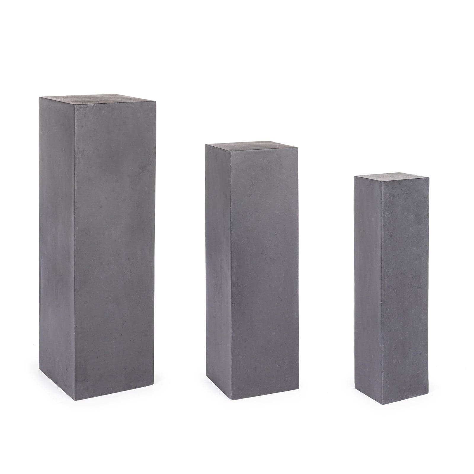 Colonne separé da interno ed esterno effetto cemento in poli-resina h 120 cm - 6