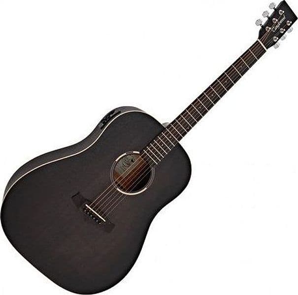 Chitarra acustica tanglewood twbb-sde smokestack black satin - 0819907021397