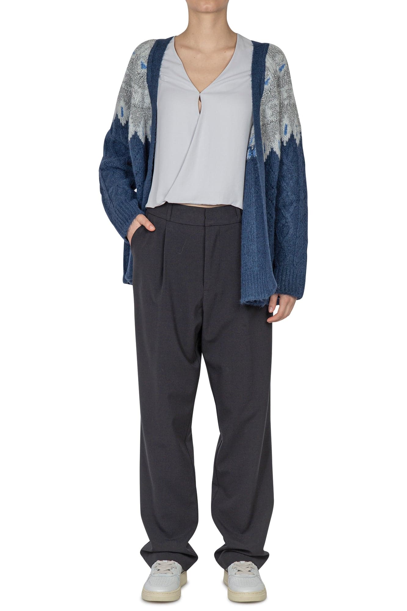 SO ALLURE So Allure - Cardigan - 441907 - Blu da donna in Cardigan Drestige - Casamassima, commercioVirtuoso.it