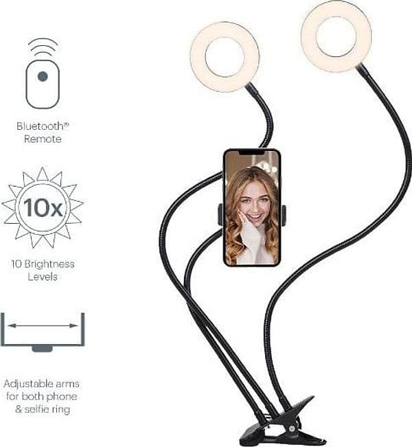 V-dual classic 2-in-1 selfie ring - CY3538VCSLR