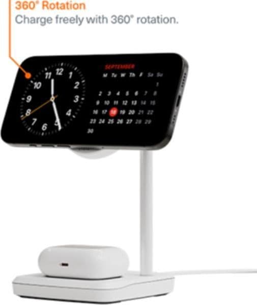 Qi2 2in1 chargebase - white - CY5099BUNCP