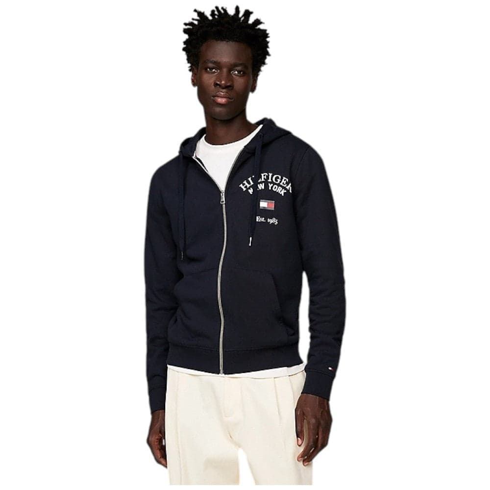 Tommy Hilfiger felpa blu con zip MW0MW33644 Felpe Tommy Hilfiger