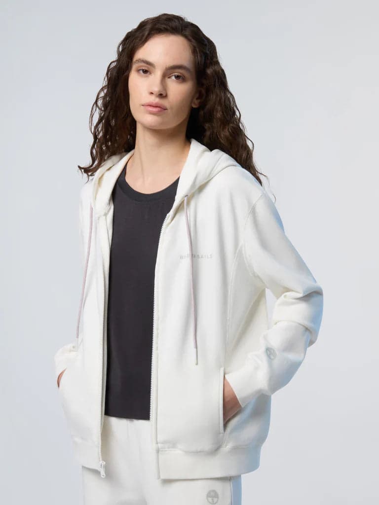 North Sails Felpa Donna hoodie con stampa North Sails in Felpe con cappuccio Broadway Red - Barletta, commercioVirtuoso.it