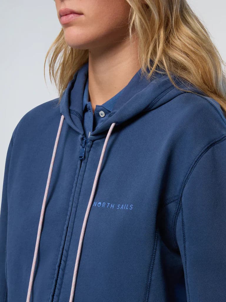 North Sails Felpa Donna hoodie con stampa North Sails in Felpe con cappuccio Broadway Red - Barletta, commercioVirtuoso.it