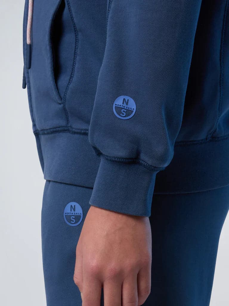 North Sails Felpa Donna hoodie con stampa North Sails in Felpe con cappuccio Broadway Red - Barletta, commercioVirtuoso.it