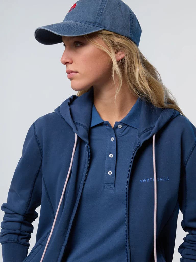 North Sails Felpa Donna hoodie con stampa North Sails in Felpe con cappuccio Broadway Red - Barletta, commercioVirtuoso.it
