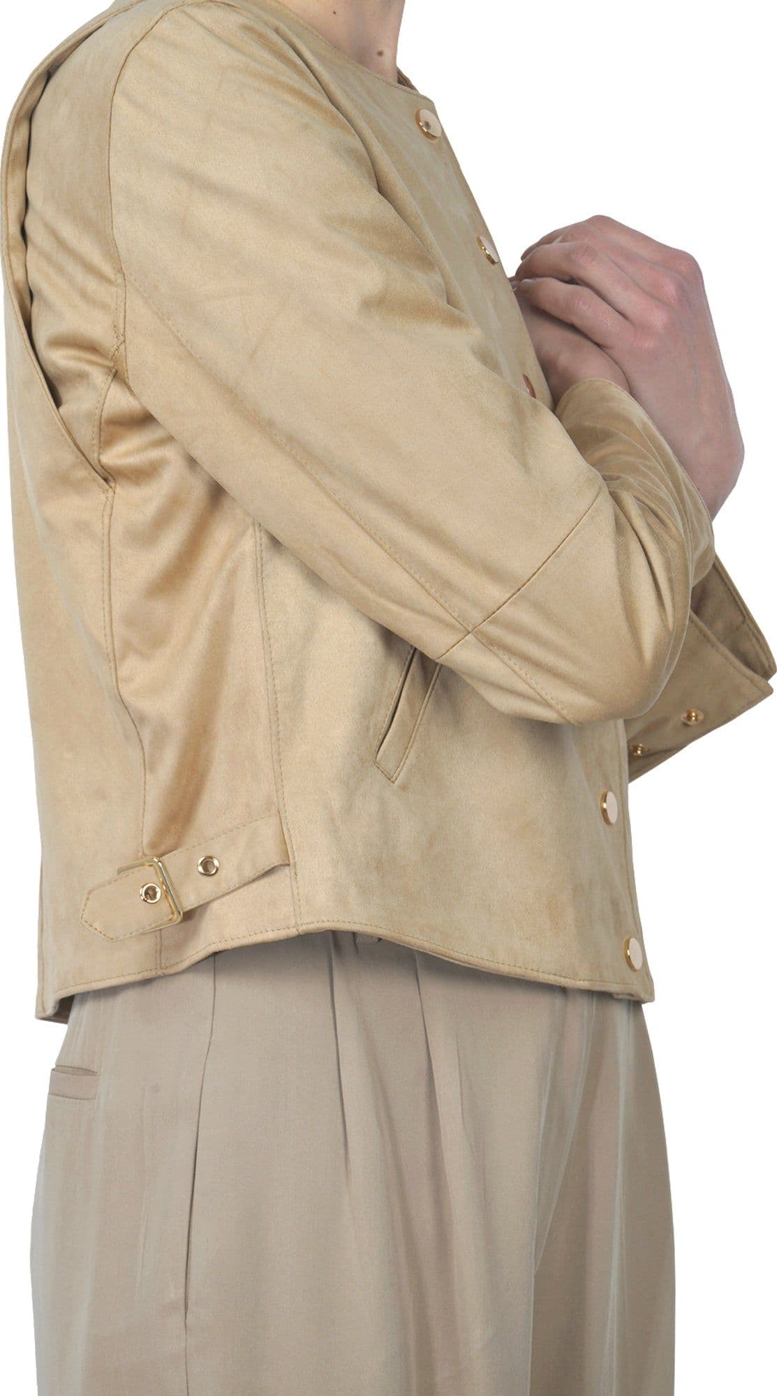 LA FEMME BLANCHE La Femme Blanche - Giubbotto - 451444 - Beige da donna in Giacche Drestige - Casamassima, commercioVirtuoso.it