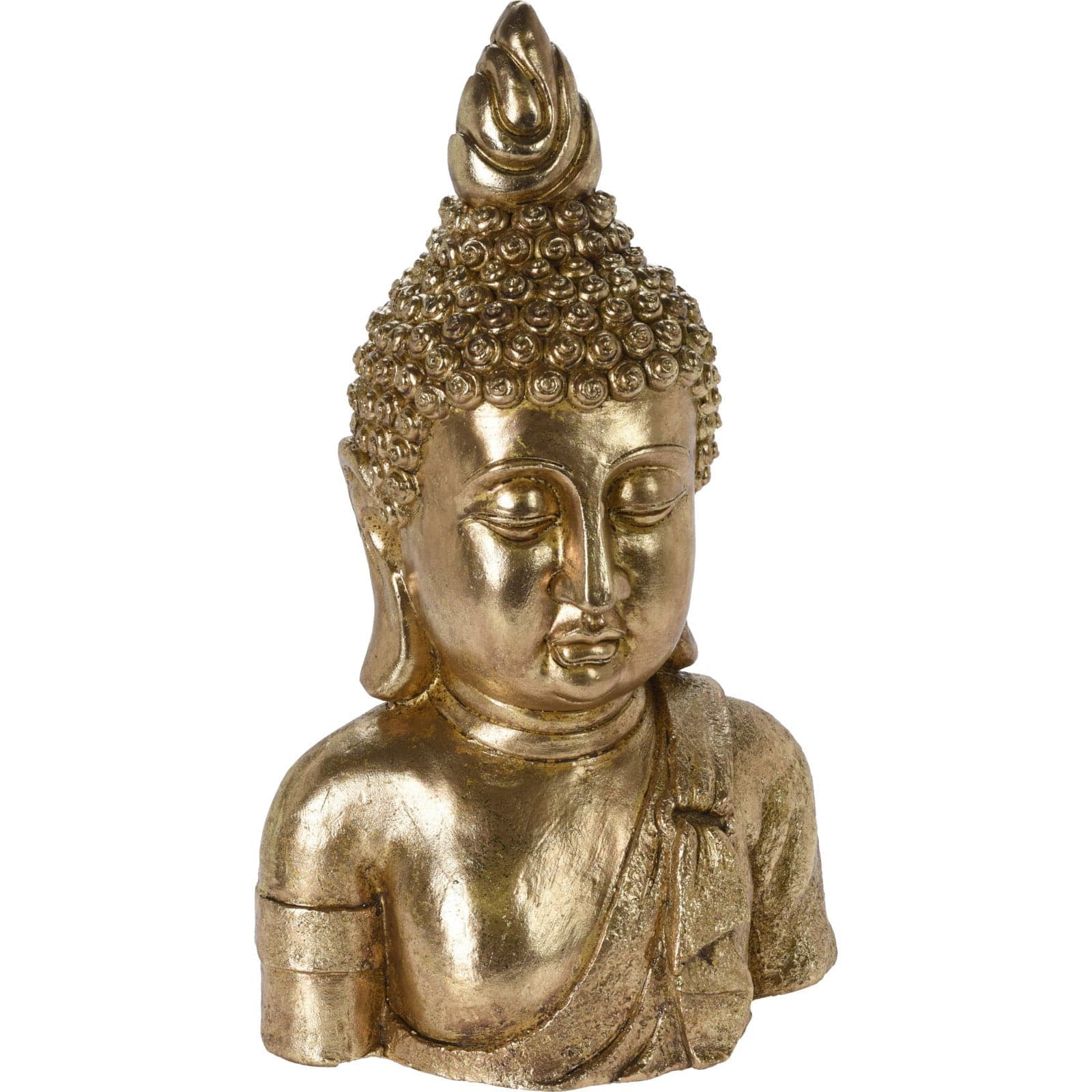 Statua decorativa in poliresina Busto "Buddha" per veranda e giardino h 53 cm - 3