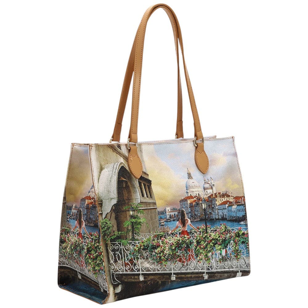 YNot borsa square shopping bag Venezia Flowery canal YES602S4 in Borse Tote Prodotti di Classe - Nocera Superiore, commercioVirtuoso.it
