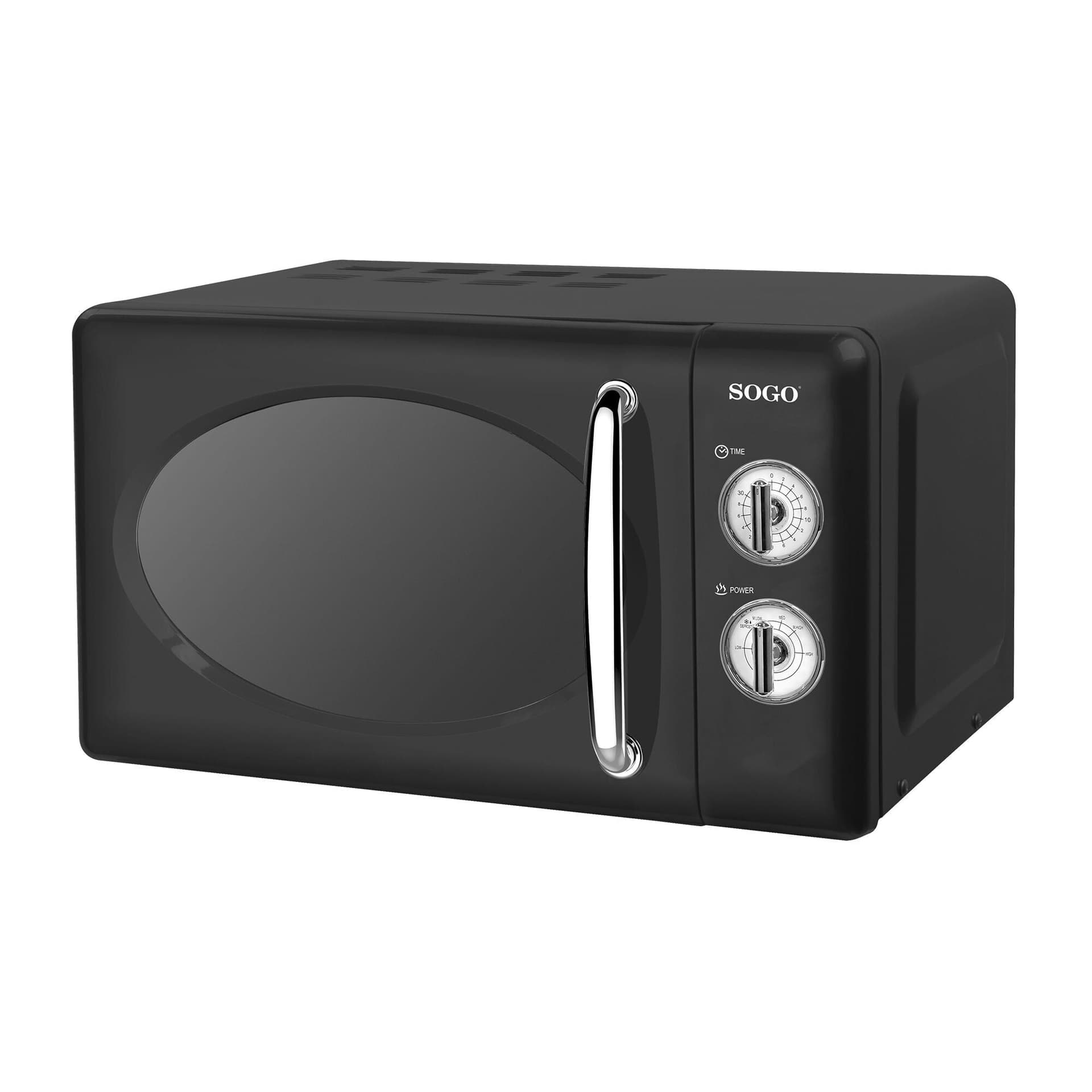 Forno a Microonde Retrò 20L 700W SOGO- Senza Grill, 5 Livelli di Potenza, Timer 30 Min, Funzione Scongelamento, Piatto Girevole 245mm in Forni a microonde standard SellUp - Bassano del Grappa, commercioVirtuoso.it