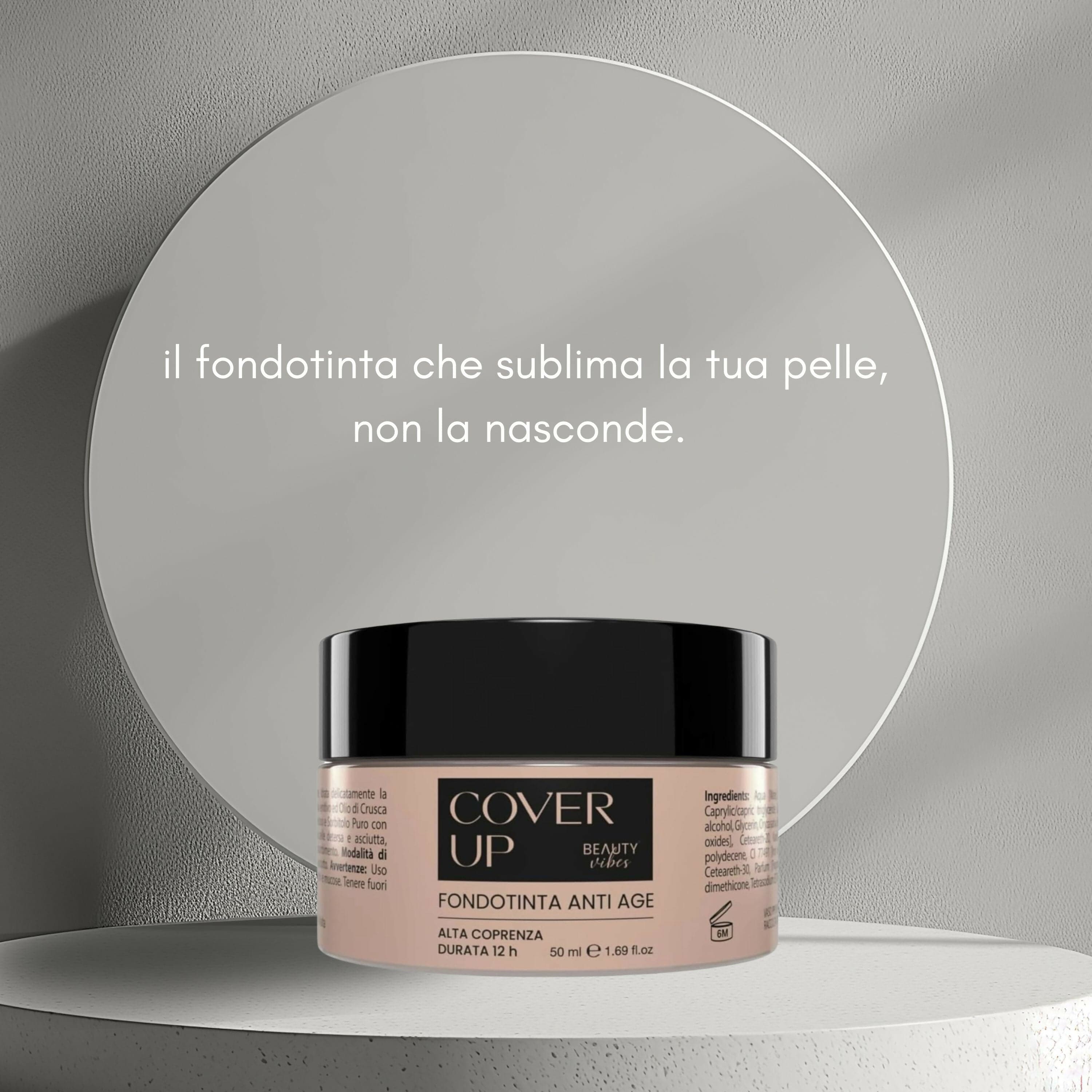 CoverUp Makeup – Fondotinta Antiage Water Resistant 50ml – Lunga Tenuta con Acido Ialuronico ed Emollienti Naturali – Idratante e Levigante – AlohaLabs in Fondotinta BasketGuru Italia - Palermo, commercioVirtuoso.it