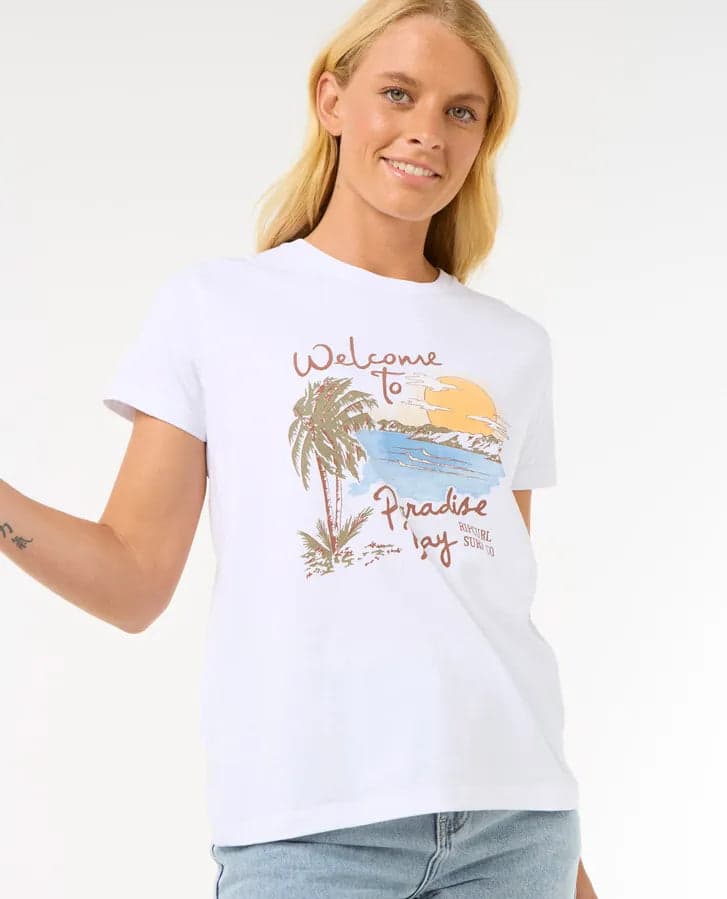 T-Shirt Donna Rip Curl Paradise Bay Standard Tee