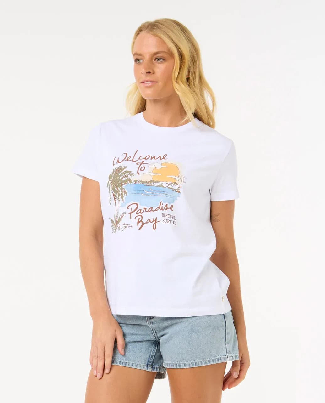 T-Shirt Donna Rip Curl Paradise Bay Standard Tee