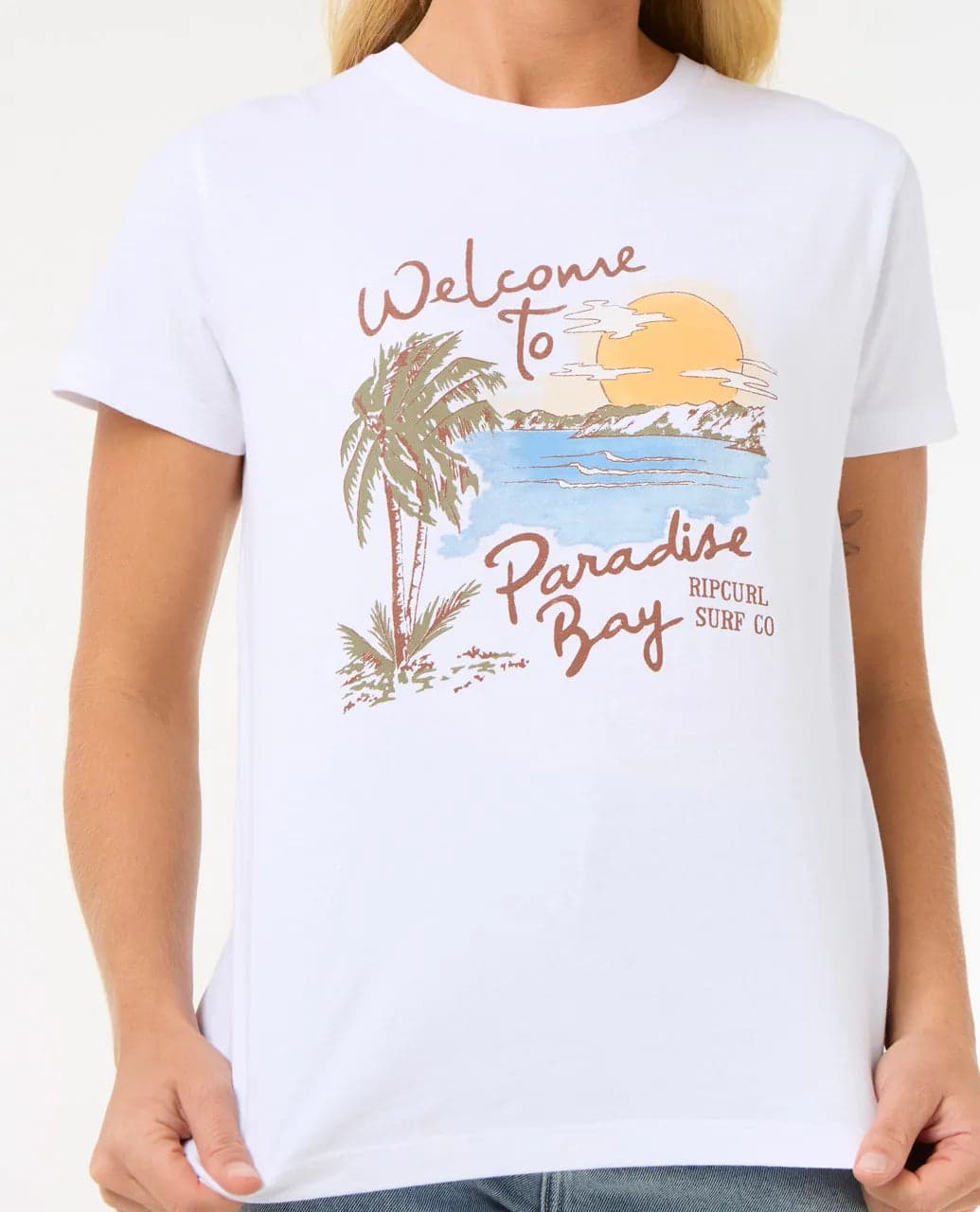 T-Shirt Donna Rip Curl Paradise Bay Standard Tee