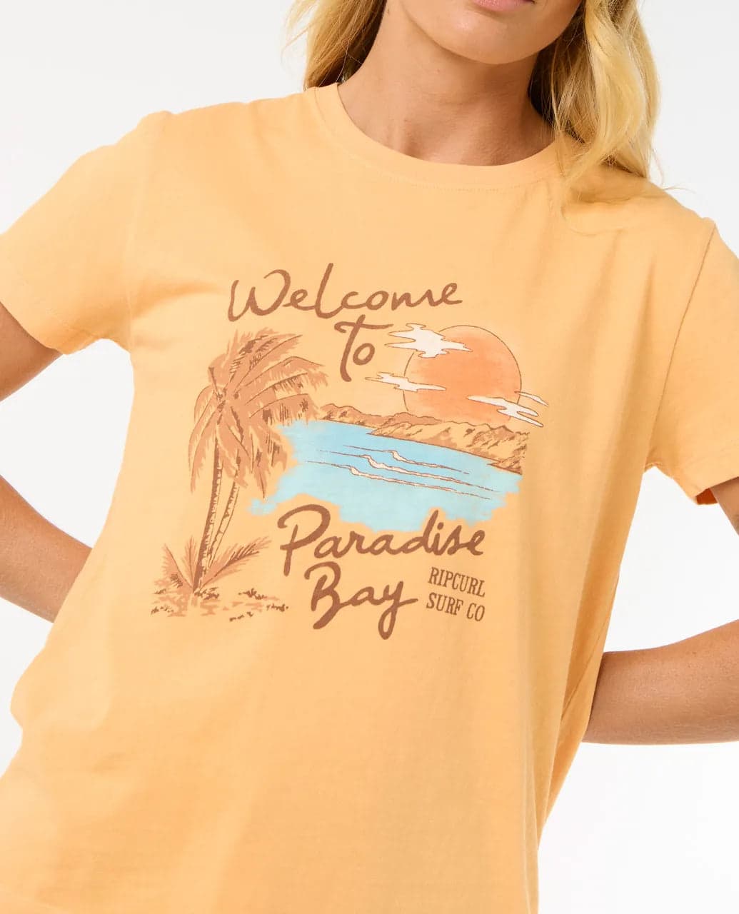 T-Shirt Donna Rip Curl Paradise Bay Standard Tee in T-shirt Snotshop - Roma, commercioVirtuoso.it