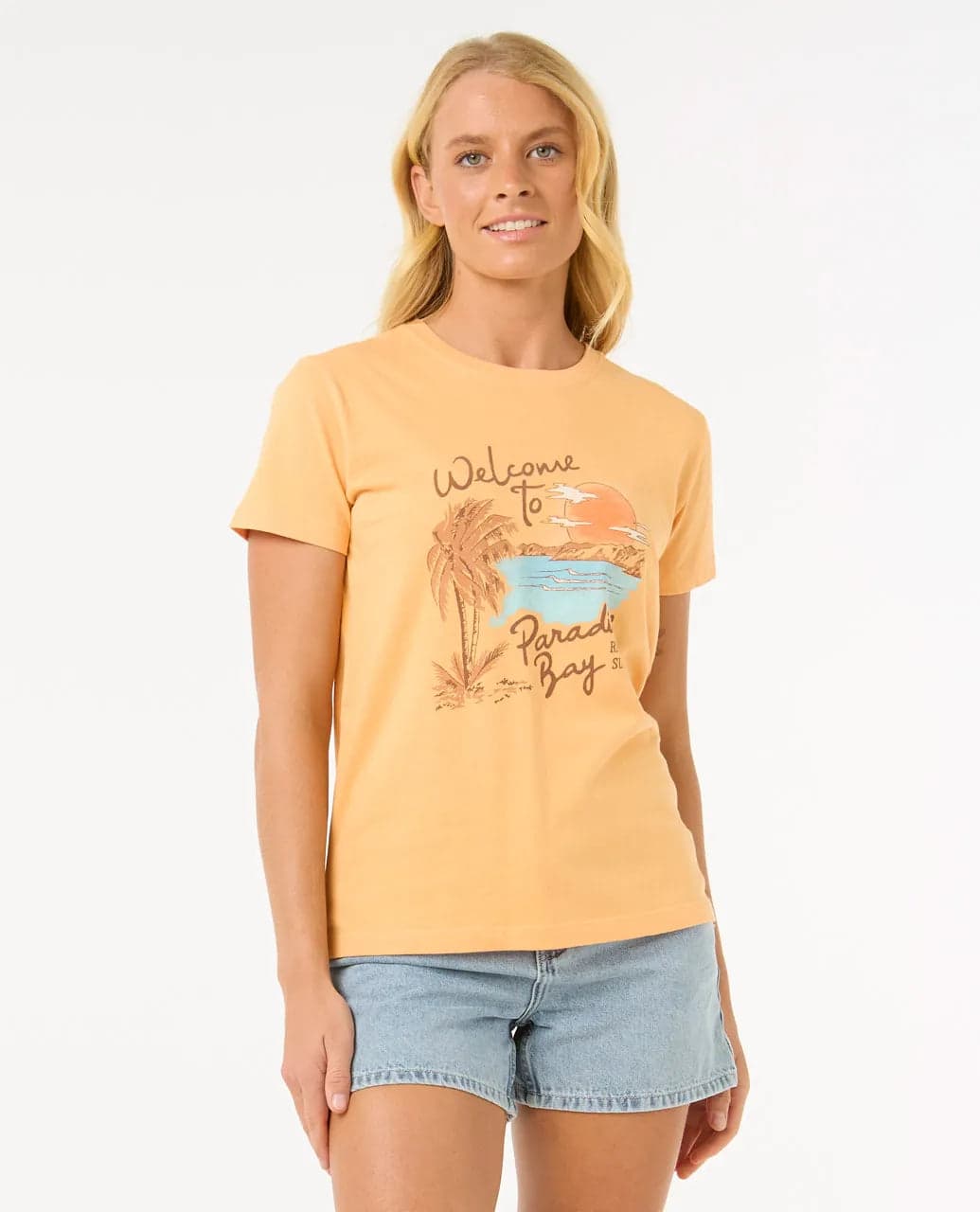 T-Shirt Donna Rip Curl Paradise Bay Standard Tee in T-shirt Snotshop - Roma, commercioVirtuoso.it