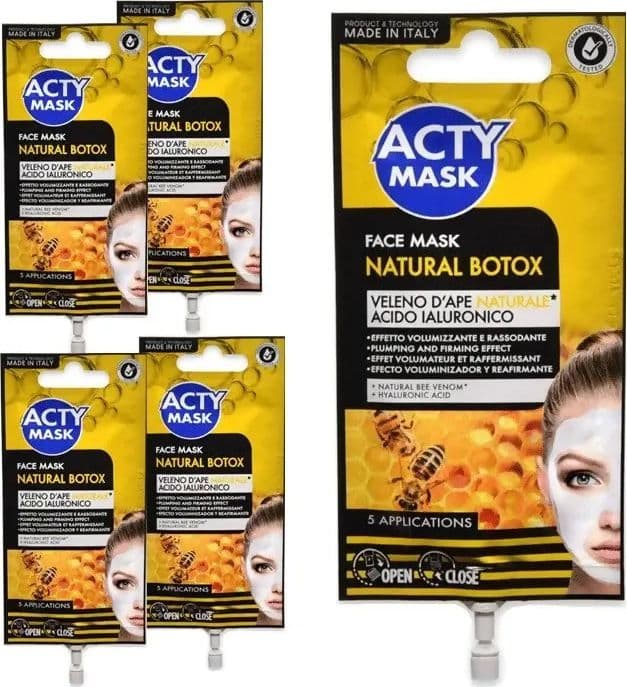 5x-maschera-viso-acty-mask-hydrogel-al-veleno-dape-naturale-e-acido-ialuronico-cura-della-pelle-acty-mask