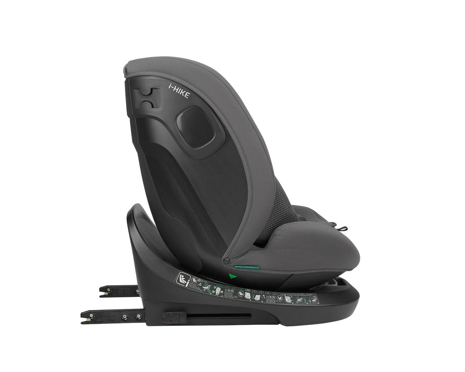 KIKKABOO Seggiolino Auto 40-150 cm i-Hike i-SIZE Dark Grey - Seggiolino Auto con Base Isofix, Da 40 a 150 cm, Omologato ECE R129/03, Girevole A 360° E Reclinabile, Gruppo 0+/1/2/3 Da 0 A 12 Anni, Dark Grey, grigio in Seggiolini auto Sanitaria Gioia del Bimbo - Villa San Giovanni, commercioVirtuoso.it