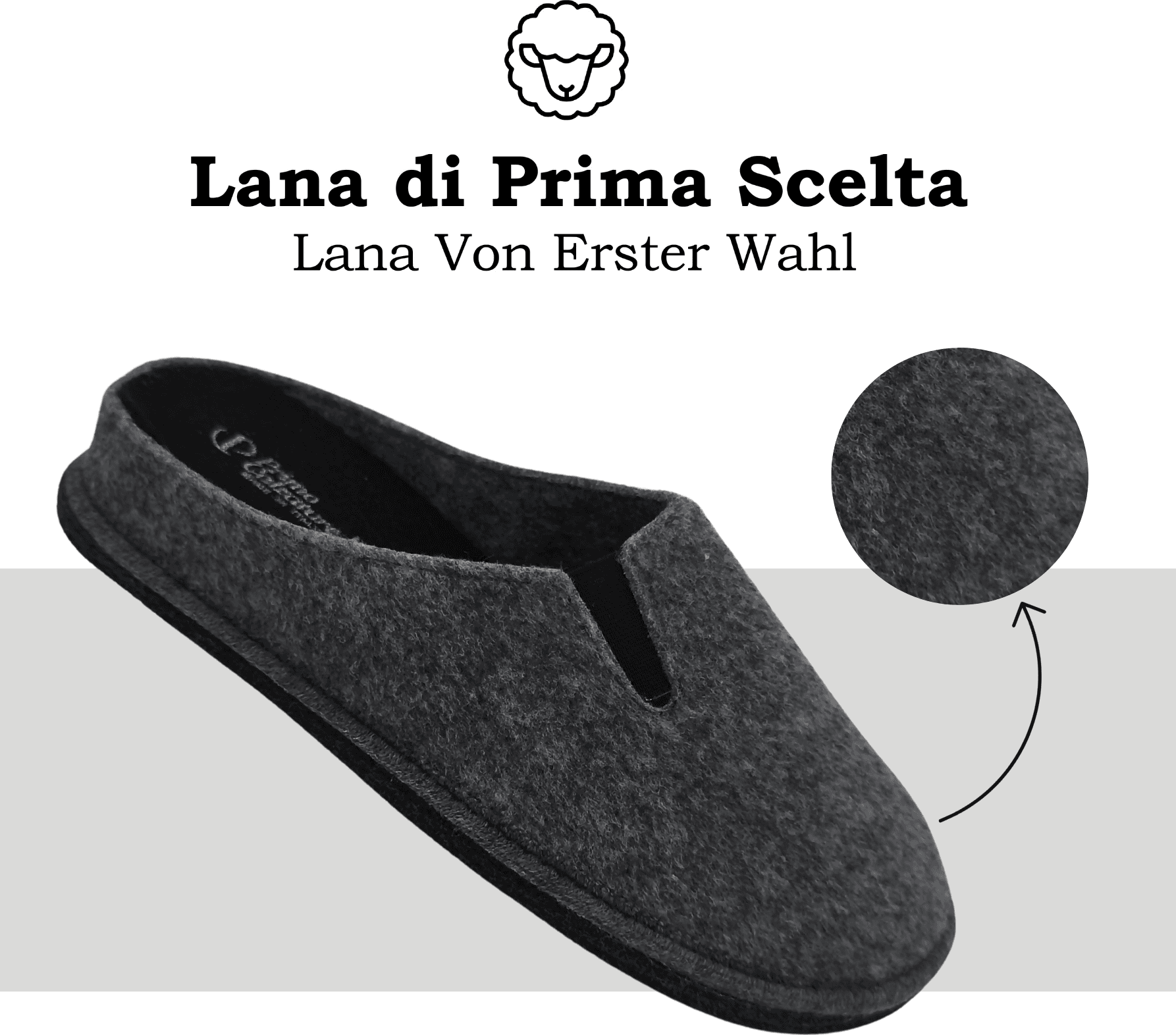 Primo Calzature Ottime Pantofole Chiuse da Uomo, Ciabatte Invernali per Casa, Soletta in Memory Foam, Plantare Estraibile, 100% Made in Italy in Pantofole Primo Calzature - Venezia, commercioVirtuoso.it