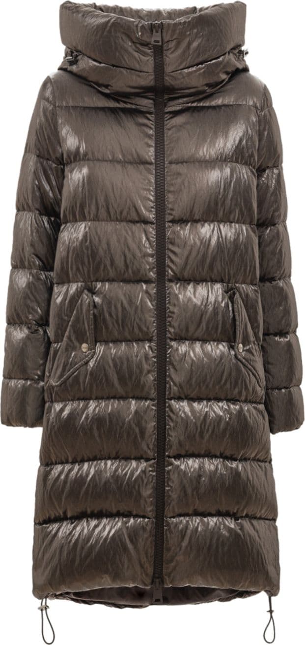 Herno Parka lungo imbottito con cappuccio .