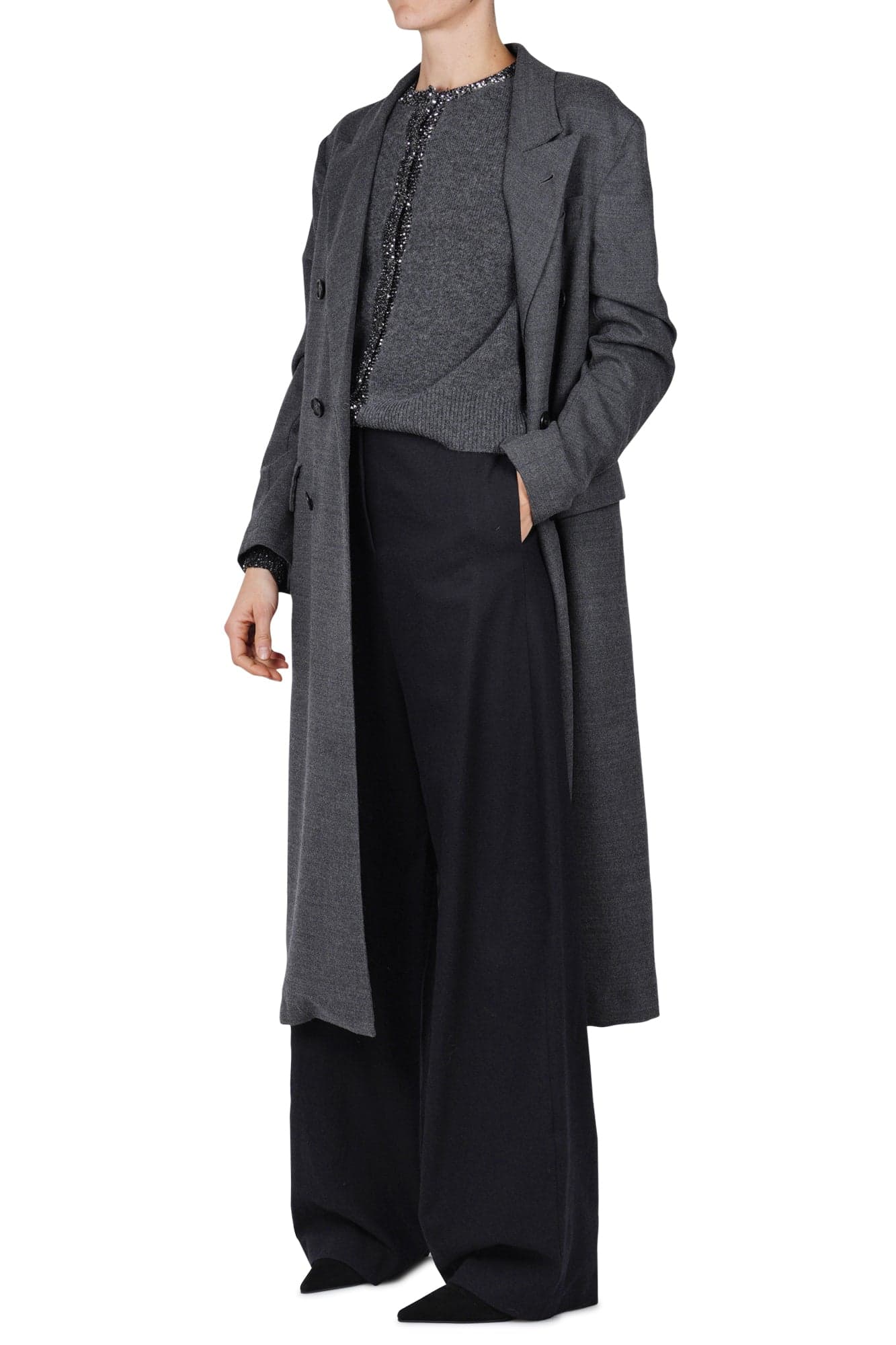 Alysi - Pantalone - 461566 - Nero da donna in Pantaloni Drestige - Casamassima, commercioVirtuoso.it