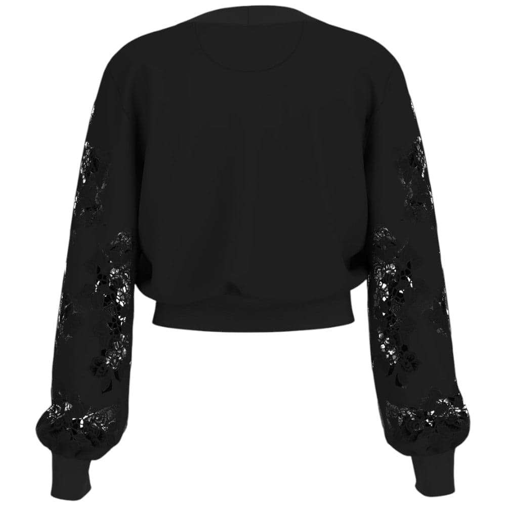 Guess cardigan nero in pizzo W5GQ11 KCWY1 JBLK Maglieria Guess