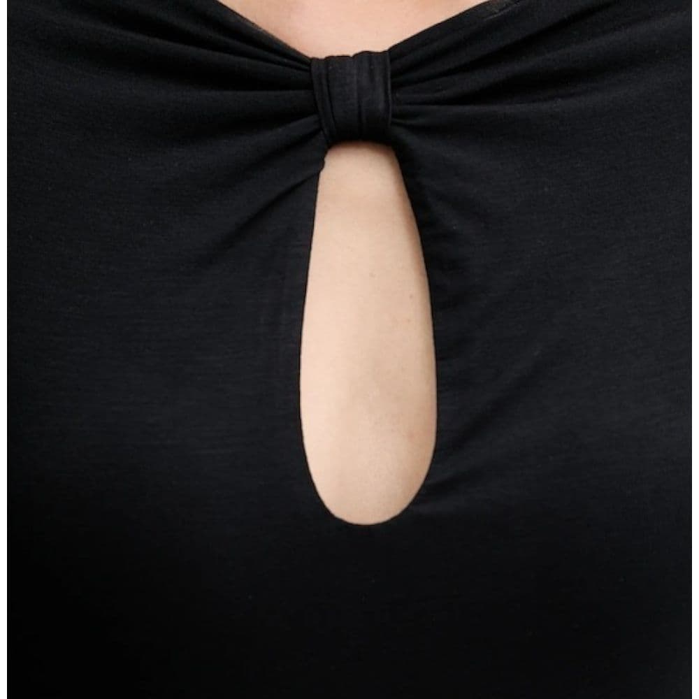 Guess maglia nera in modal con scollo goccia W5YP33KACM2JBLK in T-shirt Prodotti di Classe - Nocera Superiore, commercioVirtuoso.it