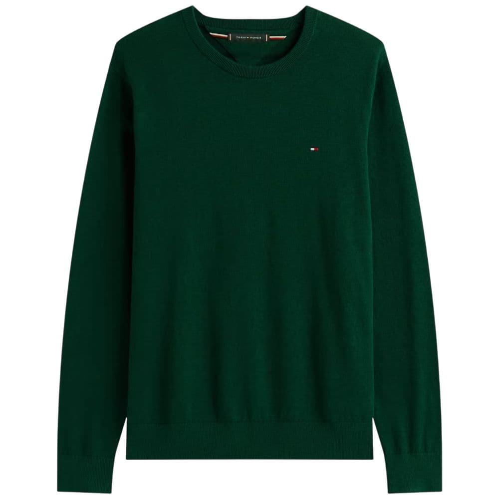 Tommy Hilfiger pullover verde bosco MW0MW39999MQ8 in Maglioni Prodotti di Classe - Nocera Superiore, commercioVirtuoso.it