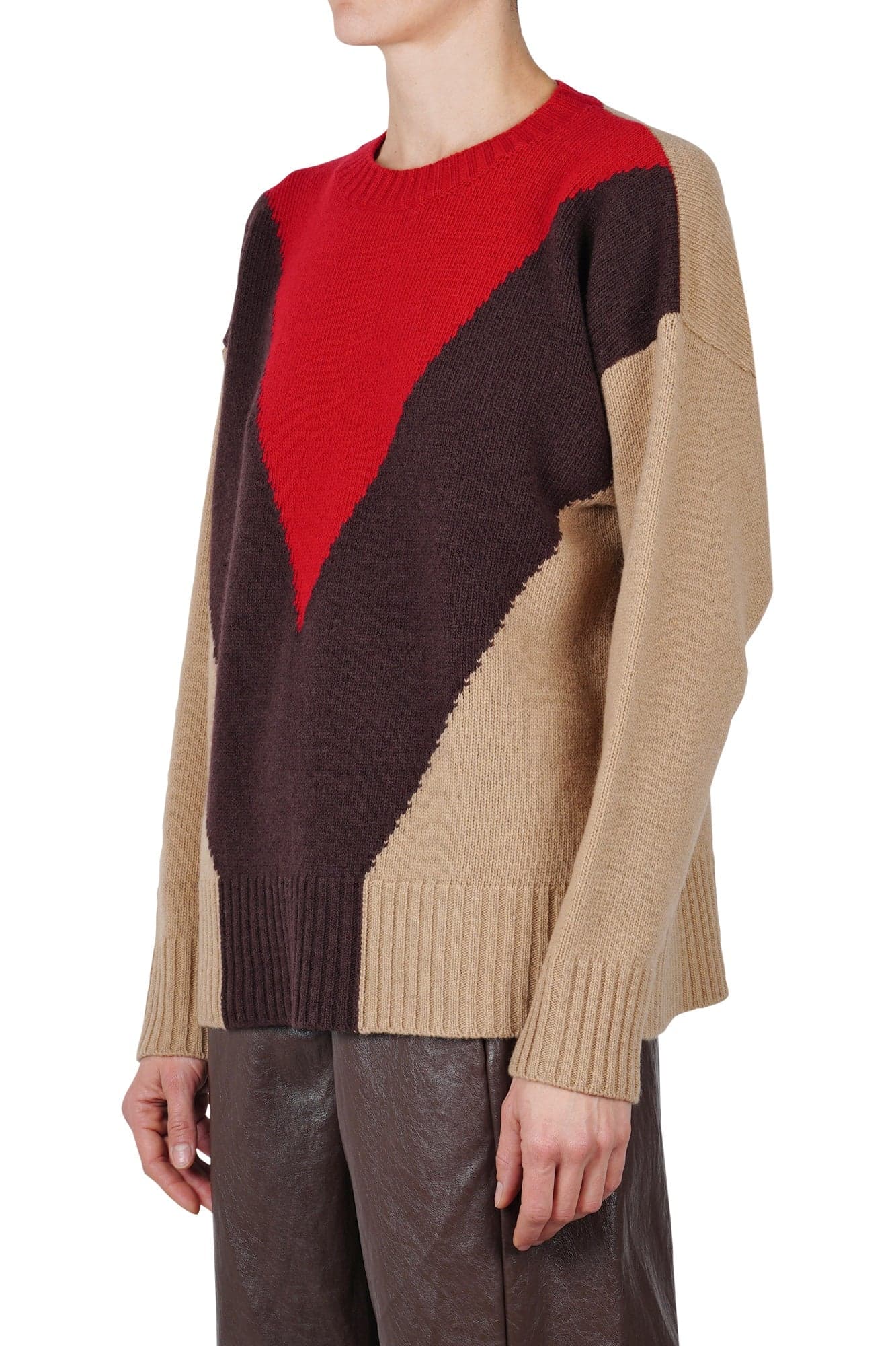 JUCCA Jucca - Maglia - 460843 - Bordeaux/Marrone da donna in Maglioni Drestige - Casamassima, commercioVirtuoso.it
