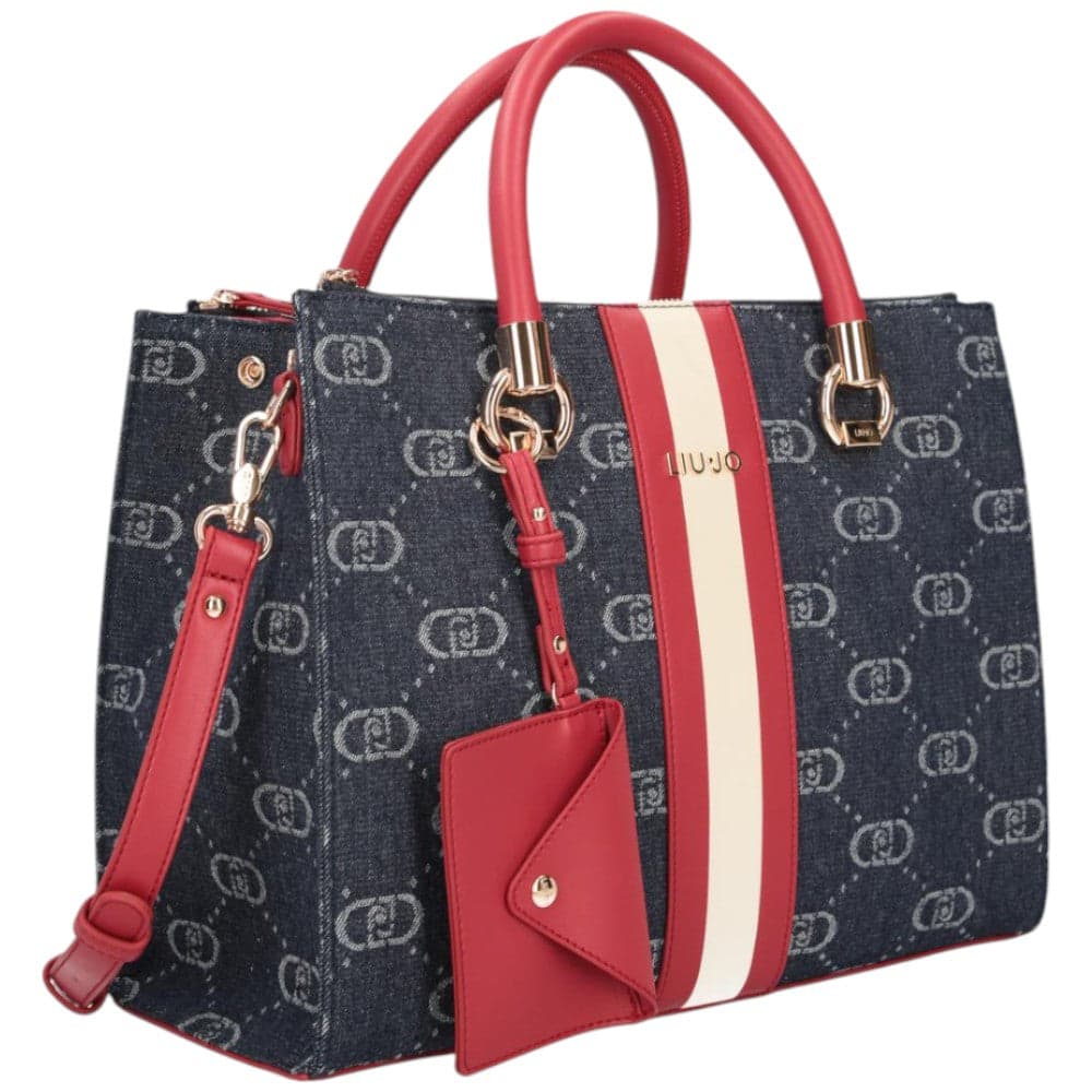 Liu Jo borsa satchel blu denim linea Manhattan AA5008D3200 Borse Liu Jo