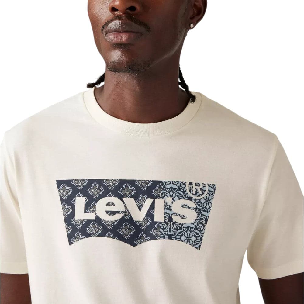 Levi's t-shirt panna logo grande Graphic classic 224911811 T-shirt LEVI'S