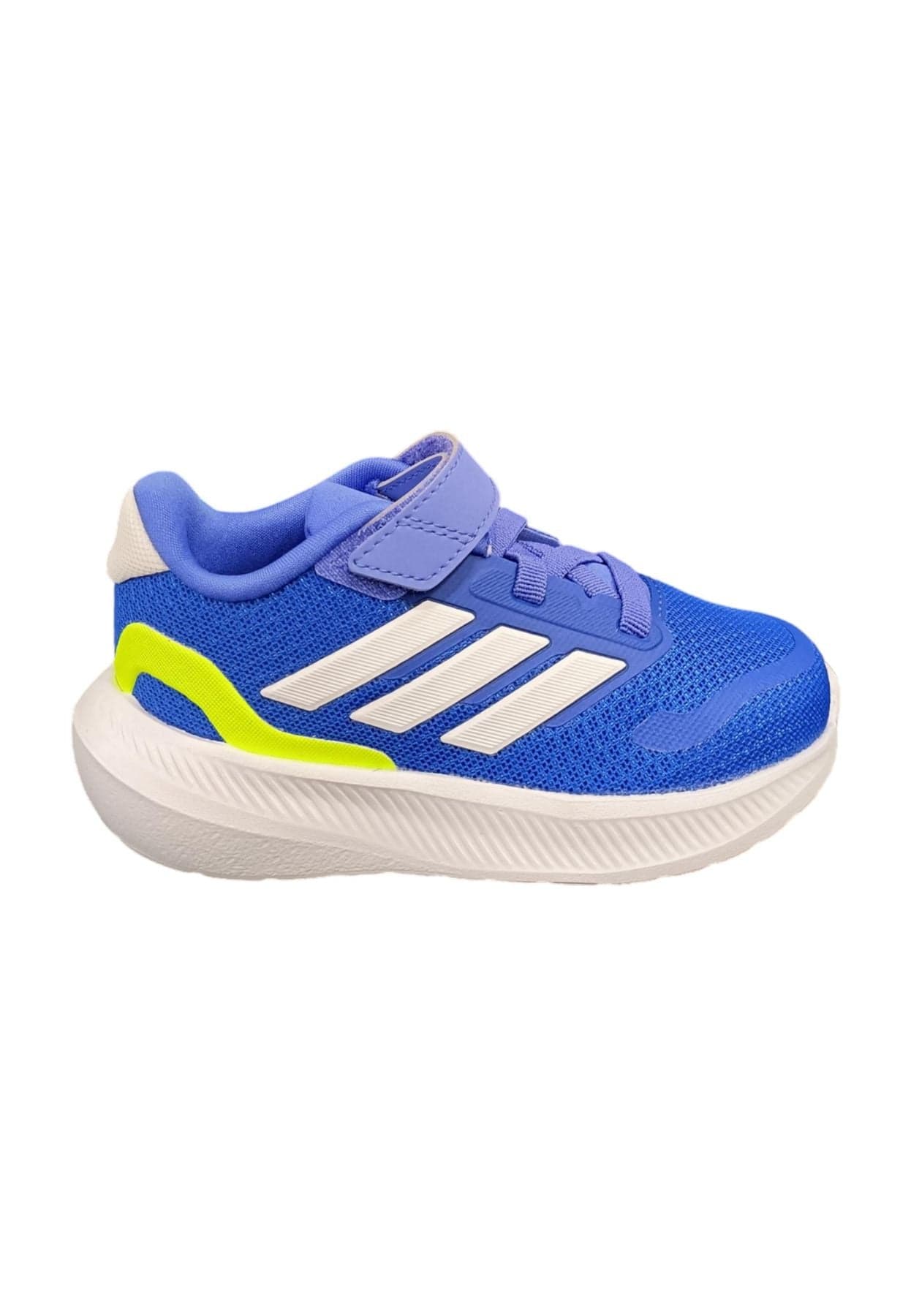 Scarpe sneakers Bambini e ragazzi adidas RUNFALCON  blue-bianco-giallo laccio elastico e velcro - 15