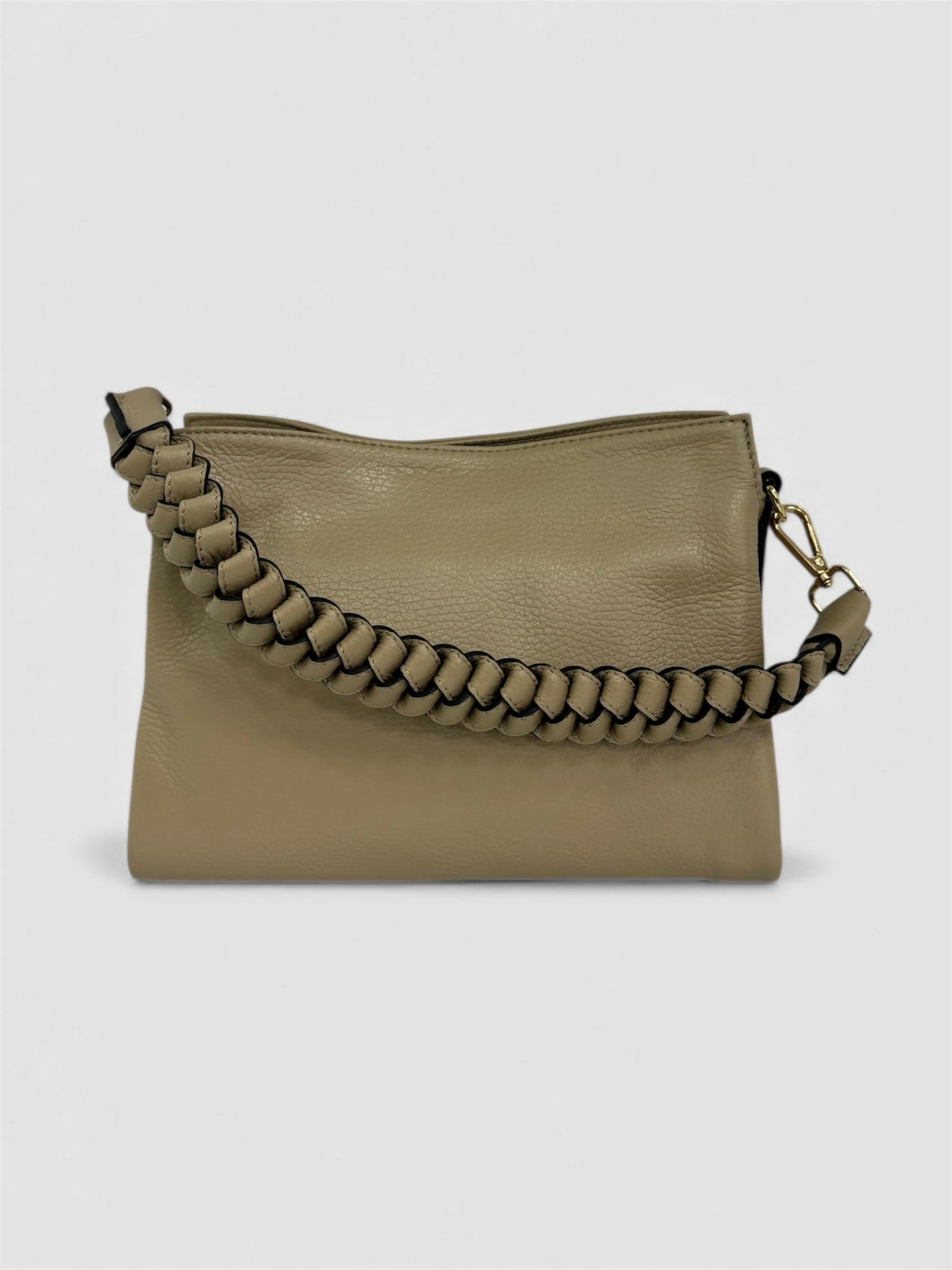DOPPIASE Borsa in Vera Pelle Micro Manico Intrecciato Made in Italy 25x20x11cm in Borse a spalla Nanabags - Sesto Fiorentino, commercioVirtuoso.it
