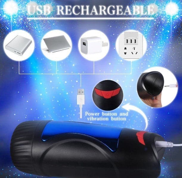 Masturbatore Premium 12 livelli vibrazione realistico ricaricabile super soft in prodotto Erosdom - Palmi, commercioVirtuoso.it