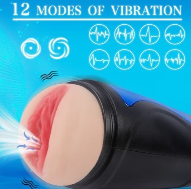 Masturbatore Premium 12 livelli vibrazione realistico ricaricabile super soft in prodotto Erosdom - Palmi, commercioVirtuoso.it