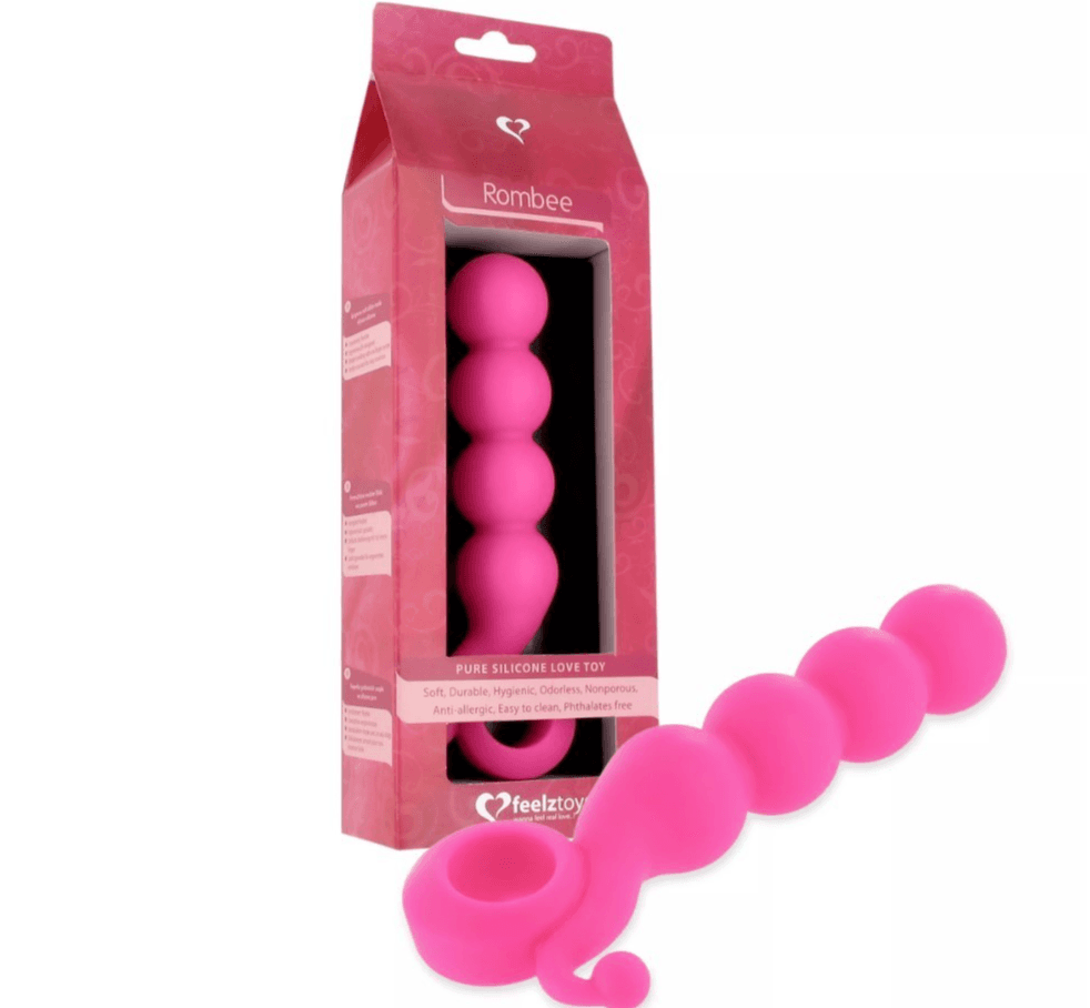 Plug Anale Large 17 cm rosa Rombee stimolatore per giochi anal